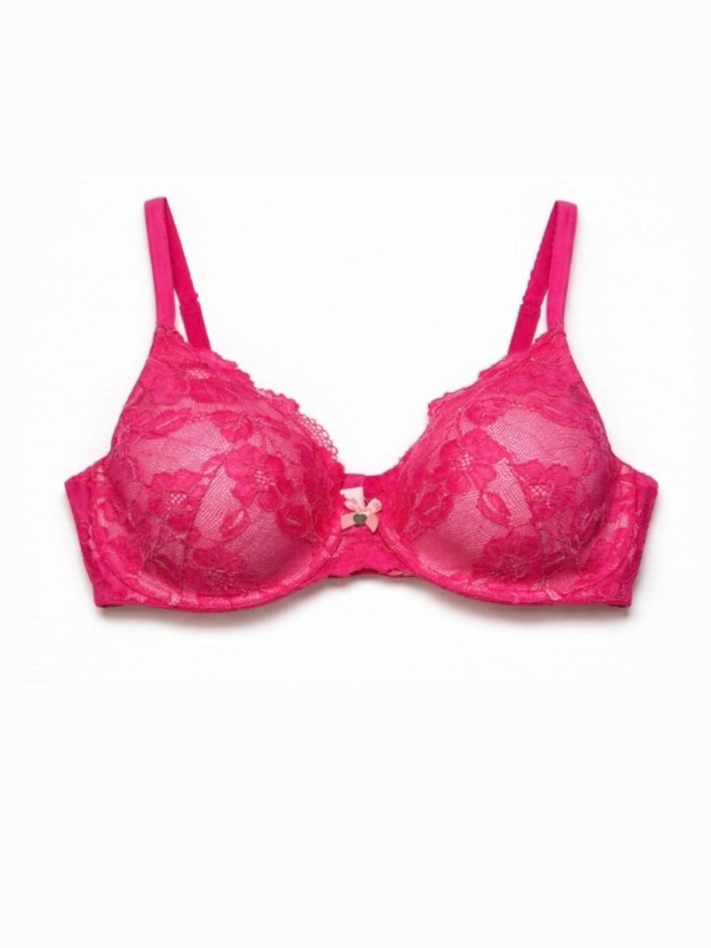 Victoria’s Secret Body By Victoria Pink Lace Lined Perfect Coverage Bra 36D